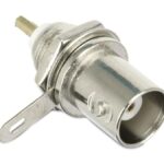 BNC-Einbaubuchse, Lötanschluss, 9,1 mm