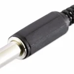 Hohlstecker, Ø 2,1 mm, 14 mm, Knickschutz