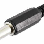 Hohlstecker, Ø 2,5 mm, 14 mm, Knickschutz