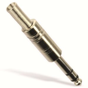 Klinkenstecker, 6,3 mm, Stereo, Metall