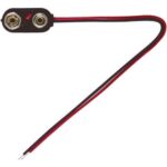 9V-I-Clip Batterieclip 1x 9 V Block Druckknopfanschluss