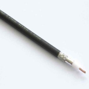 H155 PE schwarz Koaxialkabel, Low Loss