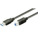 USB 3.0 Kabel, USB-Stecker (Typ A) auf USB-Stecker (Typ B) 1,7 m