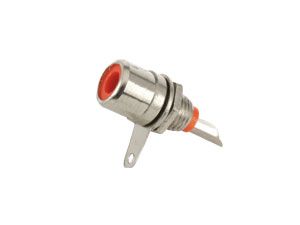 Cinch-Einbaubuchse 6mm 4-teilig