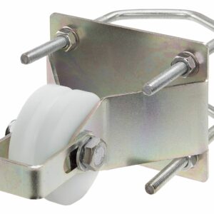 Umlenkrolle / Seilrolle mit Masthalterung