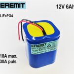 12V 6Ah LiFePO4 mit BMS