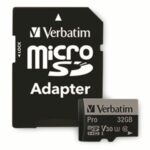 VERBATIM MicroSD-Card Pro, U3, 4K, 32 GB