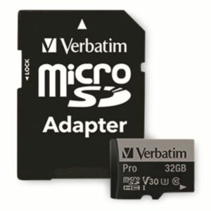VERBATIM MicroSD-Card Pro, U3, 4K, 32 GB