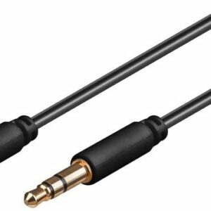 Audio Kabel, 3,5 mm Stereo Klinkenstecker, 3,0 m, schwarz