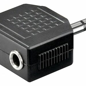 Y-Adapter 1x 3,5mm Klinkenstecker, 2x 3,5mm Klinkenbuchse 3 polig