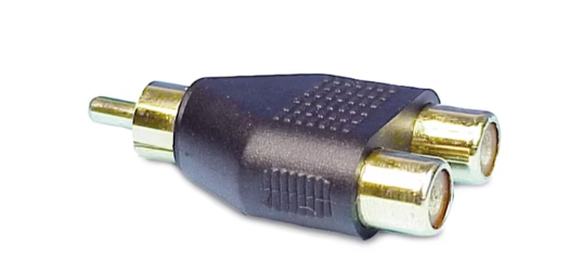 Cinchadapter, Stecker/2x Kupplung