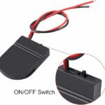 Batteriehalter Knopfzellenhalter, CR2032 Batteriehalter mit Schalter, 1 x 3V CR2032 Knopfzellenbatteriehalter mit ON/OFF Schalter