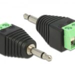 Delock Adapter Klinke Stecker 3,5 mm zu Terminalblock 2 Pin