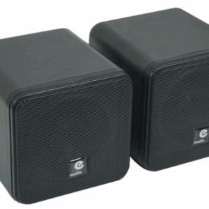 E-Audio Lautsprecher-Paar SCHWARZ 120x120x132 40 Watt