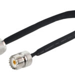 Fensterdurchführung 30cm, mit 1 PL Buchse und 1 PL Stecker